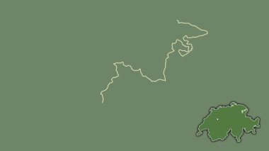 Appenzell Ausserrhoden, İsviçre, dışlanmış ve izole edilmiş. Uydu