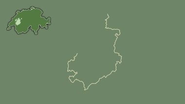 Fribourg, İsviçre, boşaltılmış ve izole edilmiş. Uydu