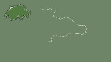 Jura, İsviçre, dışlanmış ve izole edilmiş. Uydu