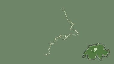 Lucerne, İsviçre, dışlanmış ve izole edilmiş. Uydu