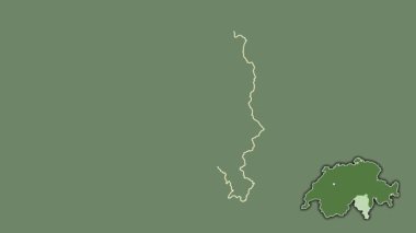 Ticino, İsviçre, dışlanmış ve izole edilmiş. Uydu