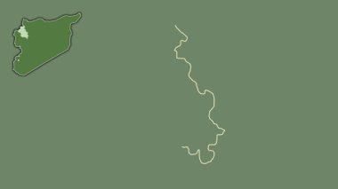 Idlib, Suriye, boşaltılmış ve izole edilmiş. Uydu