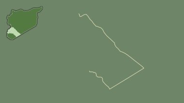 Rif Dimashq, Suriye, çıkarıldı ve izole edildi. Uydu