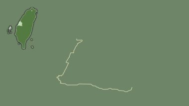 Changhua, Tayvan, dışlanmış ve izole edilmiş. Uydu