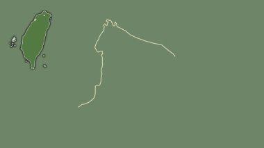 Hsinchu Şehri, Tayvan, boşaltılmış ve izole edilmiş. Uydu