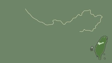 Taichung, Tayvan, dışlanmış ve izole edilmiş. Uydu