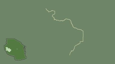 Katavi, Tanzanya, soyutlanmış ve soyutlanmış. Uydu