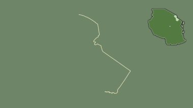 Kilimanjaro, Tanzanya, boşaltılmış ve izole edilmiş. Uydu