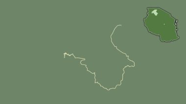 Mwanza, Tanzanya, soyutlanmış ve soyutlanmış. Uydu