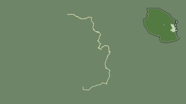 Pwani, Tanzanya, soyutlanmış ve soyutlanmış. Uydu