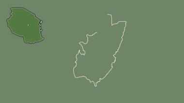 Pemba South, Tanzanya, boşaltılmış ve izole edilmiş. Uydu