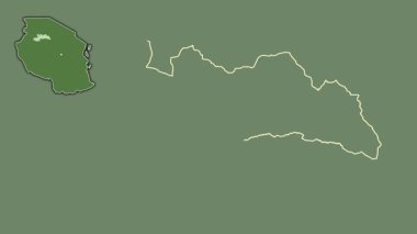 Shinyanga, Tanzanya, boşaltılmış ve izole edilmiş. Uydu