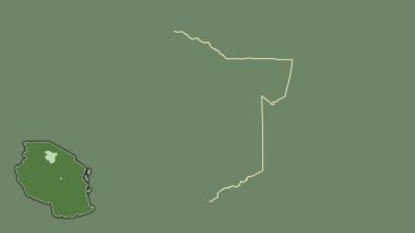 Simiyu, Tanzanya, soyutlanmış ve soyutlanmış. Uydu