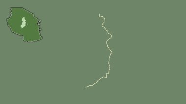 Singida, Tanzanya, soyutlanmış ve soyutlanmış. Uydu