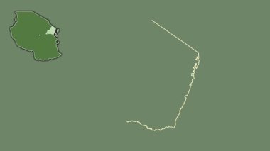 Tanga, Tanzanya, boşaltılmış ve izole edilmiş. Uydu