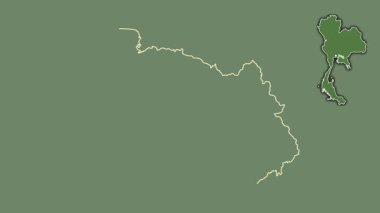 Chachoengsao, Tayland, dışlanmış ve izole edilmiş. Uydu