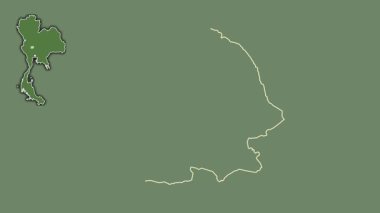 Chai Nat, Tayland, dışlanmış ve izole edilmiş. Uydu