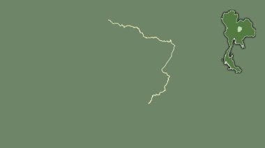 Chaiyaphum, Tayland, boşaltılmış ve izole edilmiş. Uydu