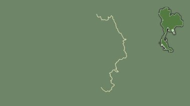 Chanthaburi, Tayland, dışlanmış ve izole edilmiş. Uydu