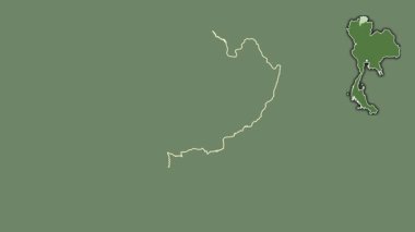 Chiang Rai, Tayland, dışlanmış ve izole edilmiş. Uydu