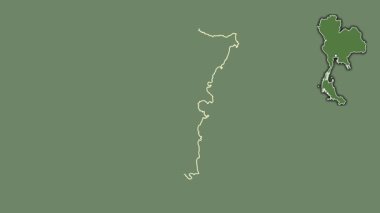 Chumphon, Tayland, dışlanmış ve izole edilmiş. Uydu