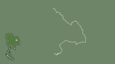 Kalasin, Tayland, dışlanmış ve izole edilmiş. Uydu