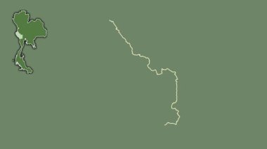 Kanchanaburi, Tayland, dışlanmış ve izole edilmiş. Uydu