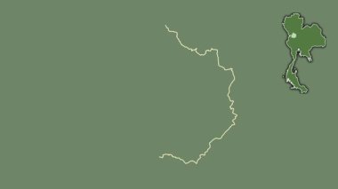 Kamphaeng Phet, Tayland, dışlanmış ve izole edilmiş. Uydu