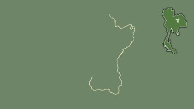 Khon Kaen, Tayland, dışlanmış ve izole edilmiş. Uydu