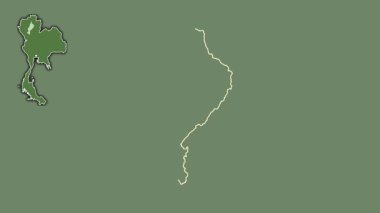 Lampang, Tayland, dışlanmış ve izole edilmiş. Uydu