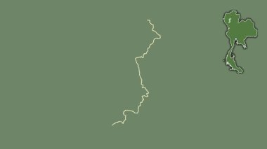 Lamphun, Tayland, dışlanmış ve izole edilmiş. Uydu