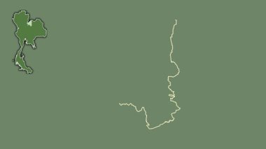 Loei, Tayland, dışlanmış ve izole edilmiş. Uydu