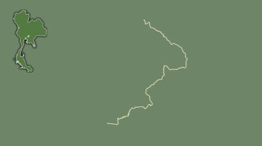 Nakhon Nayok, Tayland, dışlanmış ve izole edilmiş. Uydu