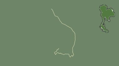 Nakhon Phanom, Tayland, dışlanmış ve izole edilmiş. Uydu