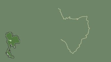 Nakhon Sawan, Tayland, dışlanmış ve izole edilmiş. Uydu