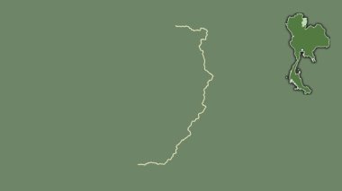 Nan, Tayland, dışlanmış ve izole edilmiş. Uydu