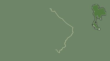 Narathiwat, Tayland, dışlanmış ve izole edilmiş. Uydu