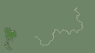 Nong Khai, Tayland, dışlanmış ve izole edilmiş. Uydu