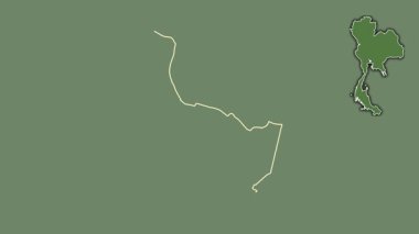 Tayland, Nonthaburi, dışlanmış ve izole edilmiş. Uydu