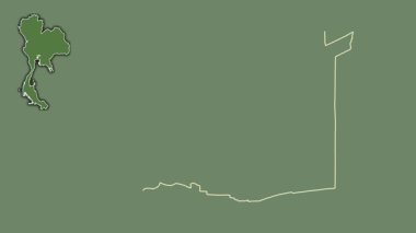 Patum Thani, Tayland, çıkarılmış ve izole edilmiş. Uydu