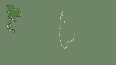 Phangnga, Tayland, dışlanmış ve izole edilmiş. Uydu