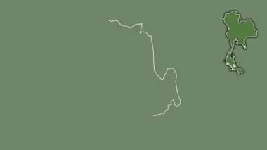 Phatthalung, Tayland, çıkarılmış ve izole edilmiş. Uydu