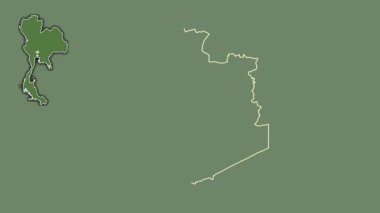 Phra Nakhon Si Ayutthaya, Tayland, dışlanmış ve izole edilmiş. Uydu