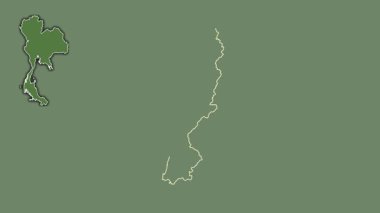 Ranong, Tayland, dışlanmış ve izole edilmiş. Uydu