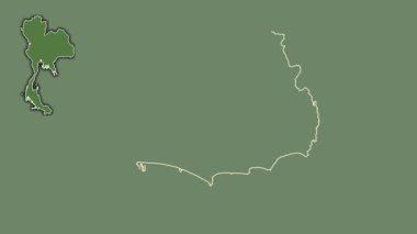 Rayong, Tayland, dışlanmış ve izole edilmiş. Uydu