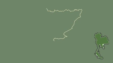 Sa Kaeo, Tayland, dışlanmış ve izole edilmiş. Uydu