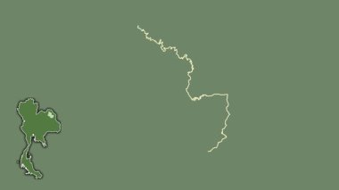 Sakon Nakhon, Tayland, dışlanmış ve izole edilmiş. Uydu