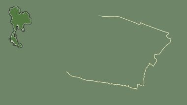 Samut Prakan, Tayland, dışlanmış ve izole edilmiş. Uydu