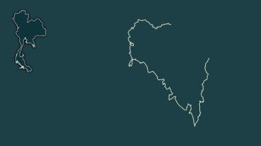 Satun, Tayland, dışlanmış ve izole edilmiş. Desen