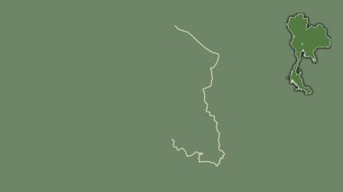 Sing Buri, Tayland, soyutlanmış ve dışlanmış. Uydu